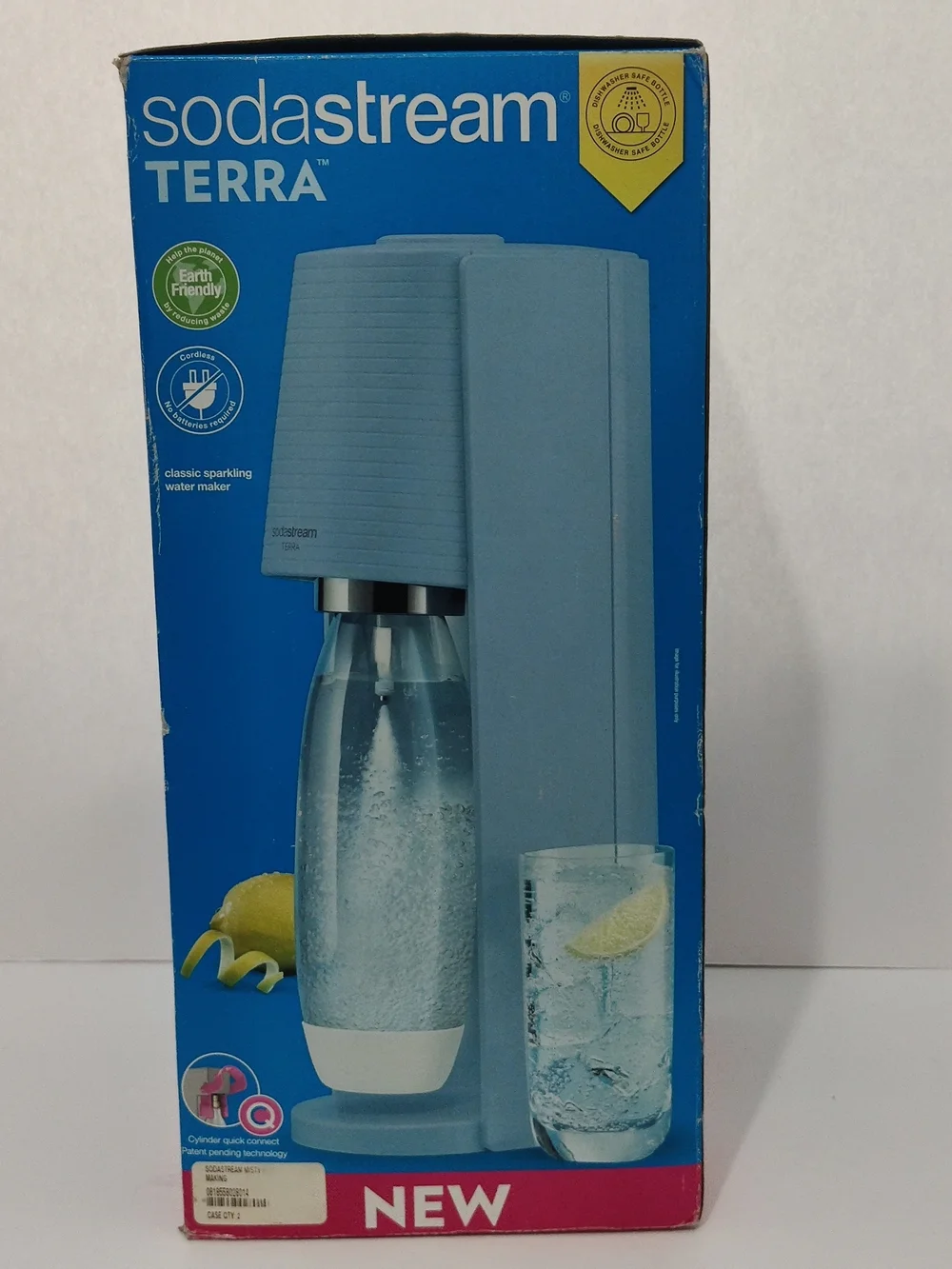 new no warranty Soda Stream Terra Classic Cordless Sparkling Water Maker